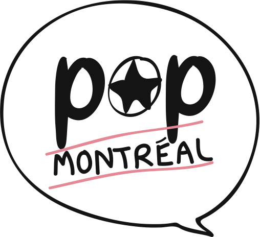 The Pop Montreal speech-bubble logo